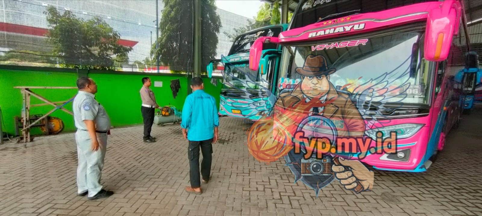 Upaya Tekan Laka Lantas, Satlantas Polres Pasuruan dan Jasa Raharja Sambangi PO Bus SPM Kejayan