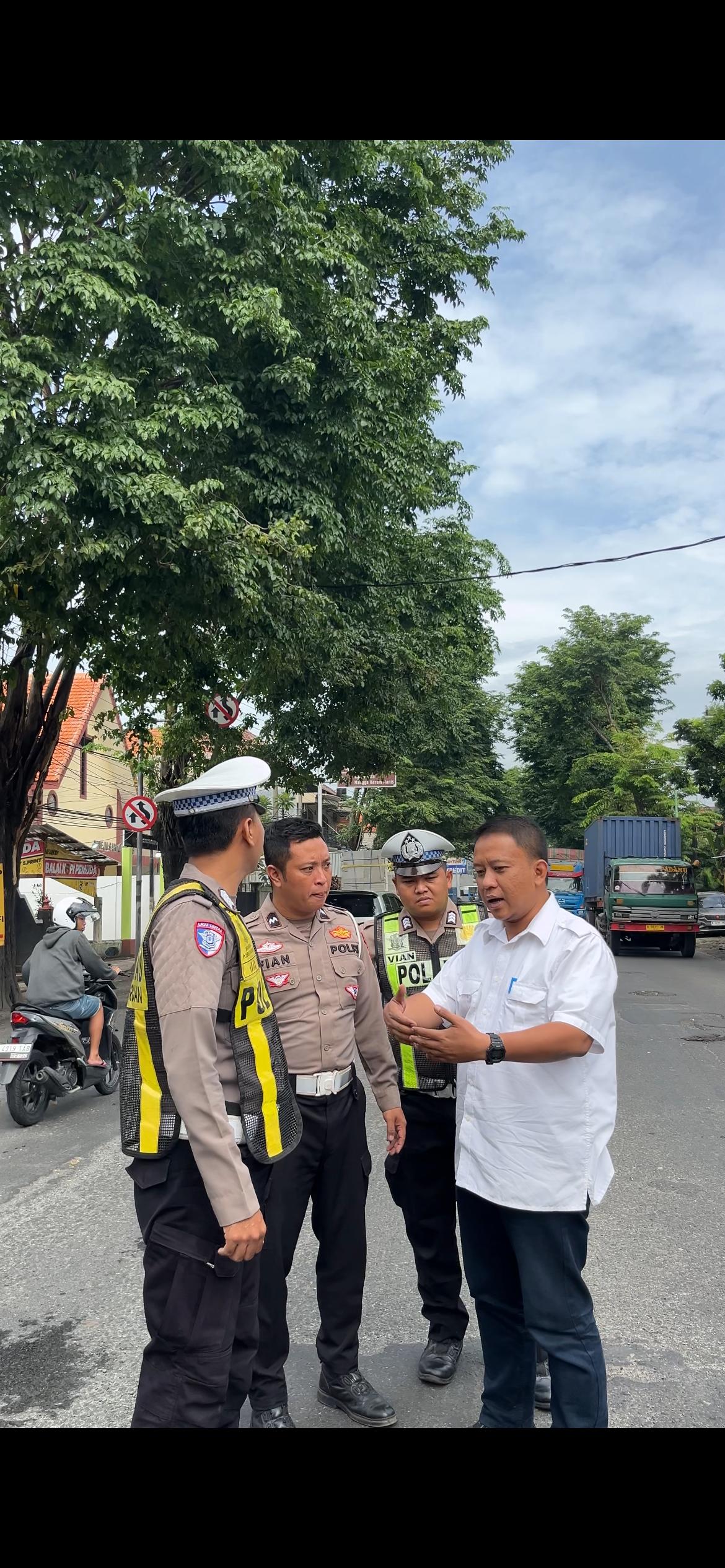 Surve Jalan Rusak! Satlantas Polres Pasuruan segera hubungi Penyelenggara Jalan